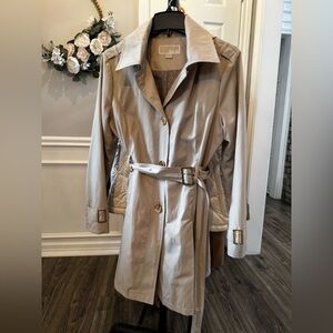 Michael Kors Tan Trench Coat with Belt